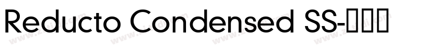 Reducto Condensed SS字体转换